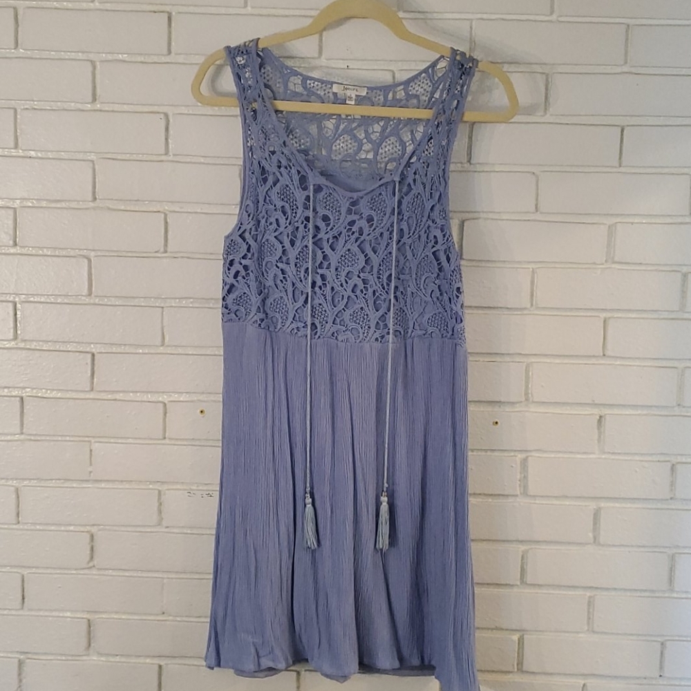 Periwinkle - light purple/blue lace chiffon dress